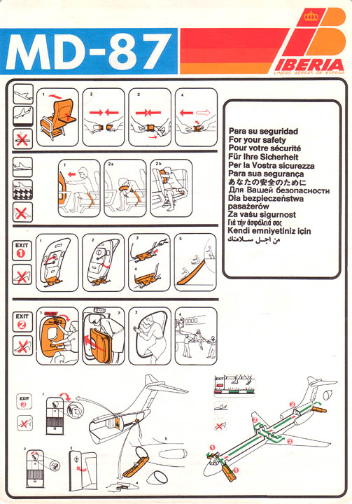 Airline Safety Card For iberia md87 blue.jpg